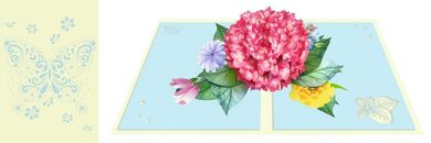 DaVinci, karnet z kopertą Pop-Up, 12-18 cm, Ogród