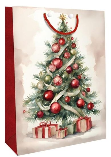 DaVinci, torebka ozdobna, choinka czerwona, duża