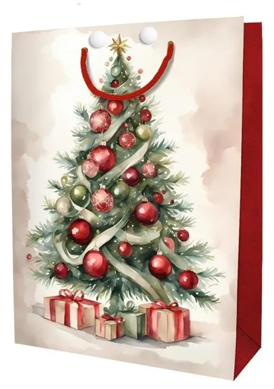 DaVinci, torebka ozdobna, choinka czerwona, mała