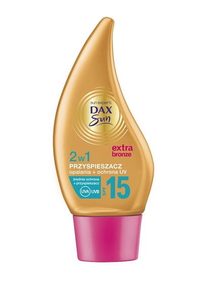 Dax Sun, przyspieszacz opalania 2w1, SPF 15, Extra Bronze, 150 ml