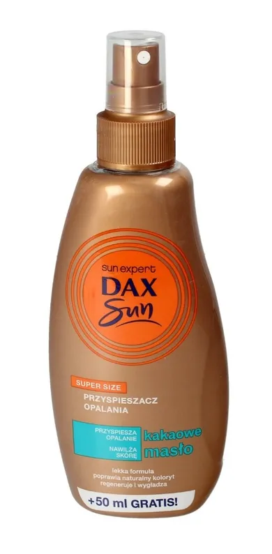 Dax Sun, przyspieszacz opalania z masłem kakaowym, spray, 200 ml