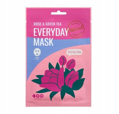Dearboo, Everyday Sheet Mask, maska w płachcie, rose&green tea