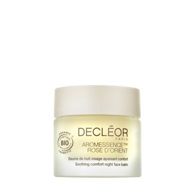 Decleor, Aromessence Rose d’Orient Soothing Comfort Night Balm, kojący balsam do twarzy na noc, 15 ml