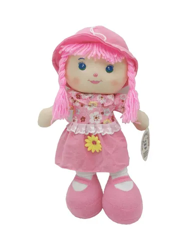 Deef, lalka szmaciana, różowa