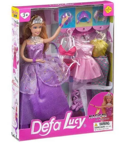 Defa, Lucy, lalka księżniczka z ubrankami i akcesoriami