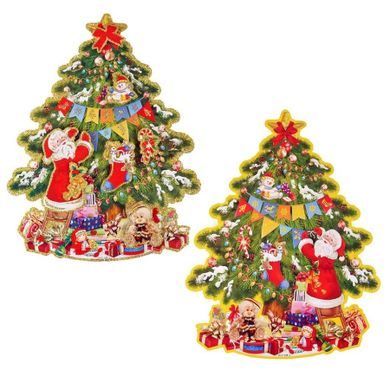 Dekoracja papierowa, Choinka 3D, 40 cm