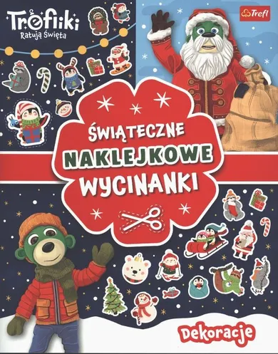 Dekoracje. Trefliki ratują święta. Świąteczne naklejkowe wycinanki