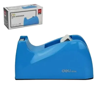 Deli, Rio, podajnik do taśmy klejącej, niebieski