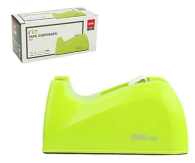 Deli, Rio, podajnik do taśmy klejącej, zielony