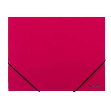 Deli, teczka z gumką narożną, A4, różowa