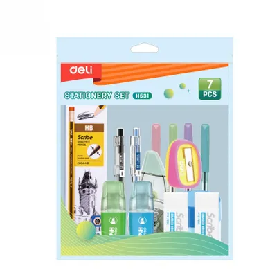 Deli, zestaw szkolny, 7 elementowy