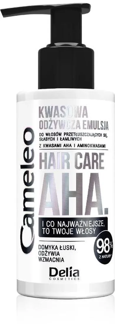 Delia Cosmetics, Cameleo, Hair Care AHA, kwasowa odżywcza emulsja do włosów, 150 ml