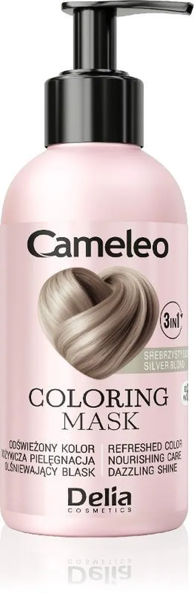 Delia Cosmetics, Cameleo, maska koloryzująca do włosów 3w1, srebrzysty blond, 120 ml