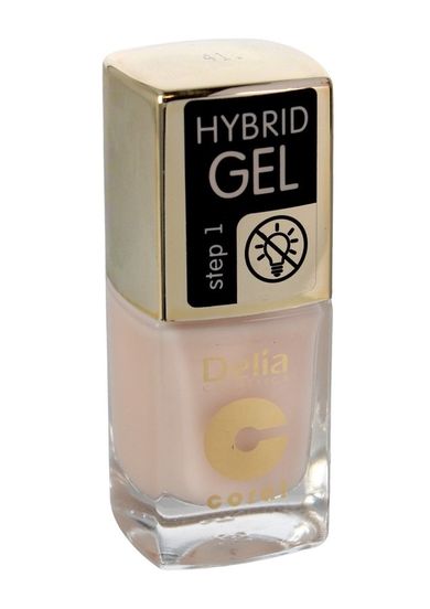 Delia Cosmetics, Coral Hybrid Gel, emalia do paznokci nr 41, 11 ml