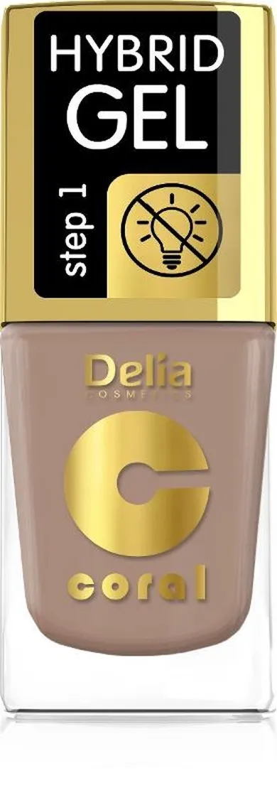 Delia Cosmetics, Coral Hybrid Gel, emalia do paznokci, nr 83, 11 ml