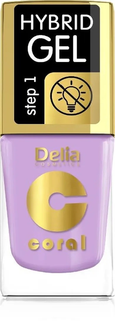 Delia Cosmetics, Coral Hybrid Gel, lakier do paznokci, 141, 11 ml