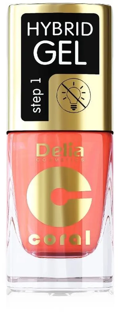 Delia Cosmetics, Coral Hybrid Gel, lakier do paznokci, 146, 11 ml