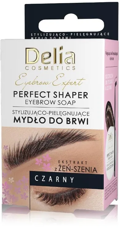 Delia Cosmetics, Eyebrow Expert, stylizująco-pielęgnujące mydło do brwi, czarne, 10 ml