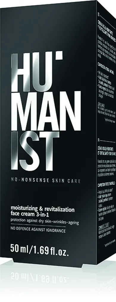 Delia Cosmetics, Humanist, krem do twarzy nawilżająco-rewitalizujący 3w1 dla mężczyzn, 50 ml