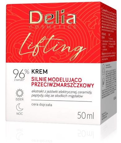 Delia Cosmetics, lifting modelująco-przeciwzmarszczkowy, krem na dzień i na noc, 50 ml