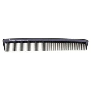 Denman, Carbon Barbering Comb, grzebień do strzyżenia włosów, black