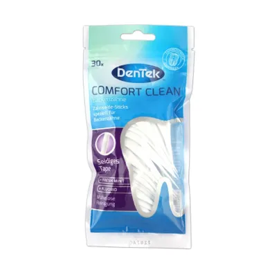 DenTek, Comfort Clean, niciowykałaczki, flossery, wykałaczki z gładką nicią dentystyczną, 30 szt.