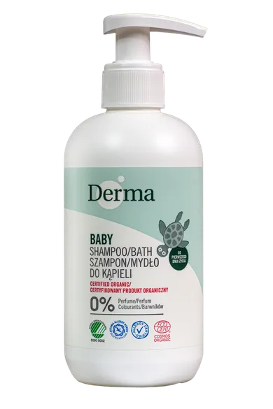 Derma, Eco Baby, szampon i mydło do kąpieli, 250 ml