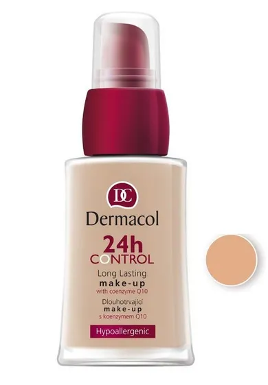 Dermacol, 24H Control Long Lasting Make-Up, długotrwały podkład do twarzy, 02, 30 ml