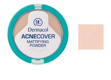 Dermacol, Acnecover Mattifying Powder, puder matujący w kompakcie, 01 Porcelain, 11g