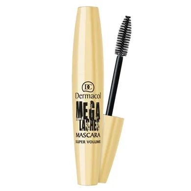 Dermacol, Mega Lashes Super Volume Mascara, tusz do rzęs zwiększający objętość, black, 13 ml