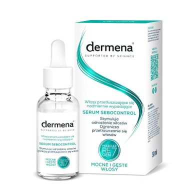 Dermena, Hair Care Serum, do włosów przetłuszczających się, 50 ml
