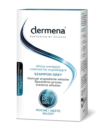 Dermena, Hair Care, szampon do włosów siwiejących, grey, 200 ml