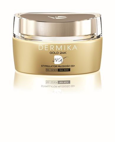 Dermika, Gold 24k Total Benefit, 55+ krem-stymulator młodości na dzień i noc, 50 ml