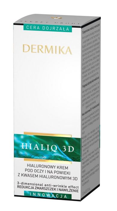 Dermika, Hialiq Spectrum, hialuronowy krem pod oczy i na powieki, 15 ml