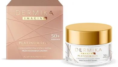 Dermika, Imagine Platinum Skin, 50 + ciekłokrystaliczny krem przeciwzmarszczkowy na dzień i noc, 50 ml