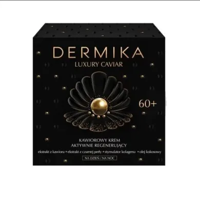 Dermika, Luxury Caviar, 60+ kawiorowy krem aktywnie regenerujący na dzień i noc, 50 ml