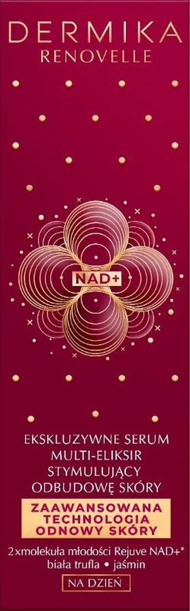 Dermika, Renovelle, ekskluzywne serum, multi eliksir stymulujący odbudowę skóry na dzień, 30 ml