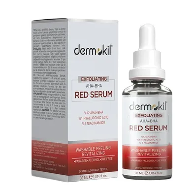 Dermokil, Exfoliating Aha+Bha Niacinamide Red, serum złuszczające do twarzy, 30 ml