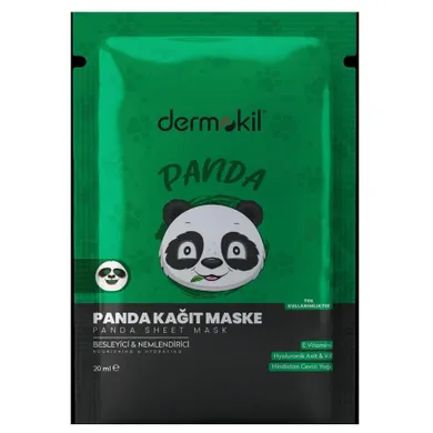 Dermokil, Sheet Mask, maseczka do twarzy w płachcie, Panda, 20 ml