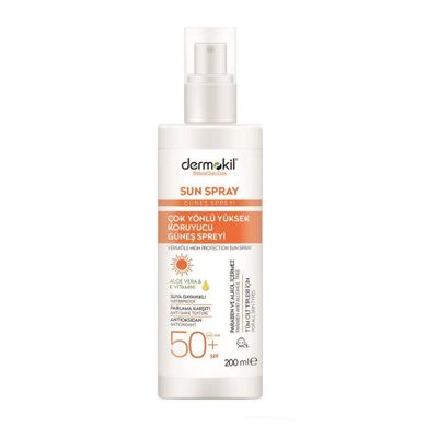 Dermokil, Sun Spray, ochronny spray do opalania SPF50+, 200 ml