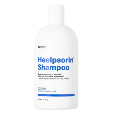 Dermz, Healpsorin, szampon na łuszczycę i ŁZS, 500 ml