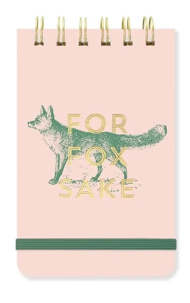 Designworks Ink, For Fox Sake, notatnik, A6, 40 kartek, linia