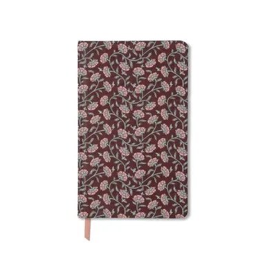 Designworks Ink, Journal, notatnik, 128 kartek, linia, Burgundy Vintage Flora, 1 szt.