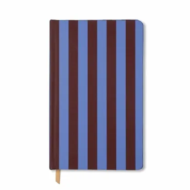 Designworks Ink, Journal, notatnik, 128 kartek, linia, Purple + Nutmeg Stripe, 1 szt.
