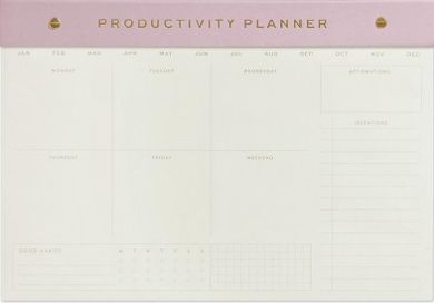 Designworks Ink, notatnik na biurko, lilac, Productivity Planner, 1 szt.