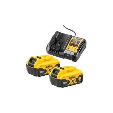 Dewalt, ładowarka, 2 akumulatory 5Ah 18V, DCB1104P2