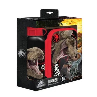 Diakakis, Jurassic World, lunchbox z bidonem, zestaw