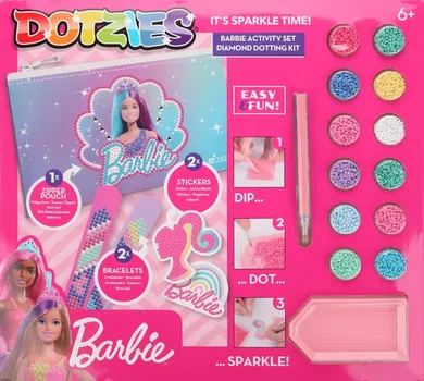 Diamond Dotz, Barbie, haft diamentowy, zestaw z akcesoriami