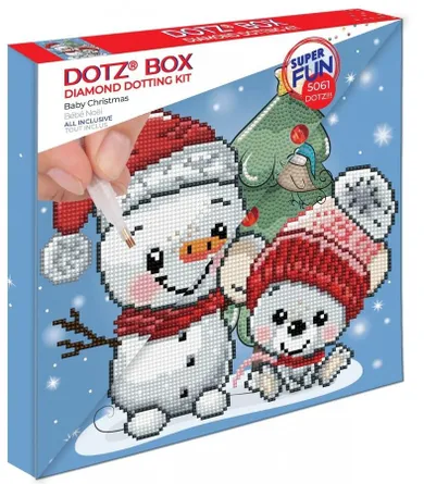 Diamond Dotz, diamentowa mozaika, Baby Christmas