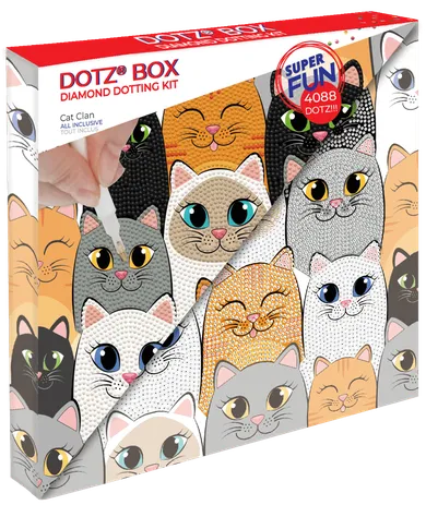 Diamond Dotz, diamentowa mozaika, Cat Clan